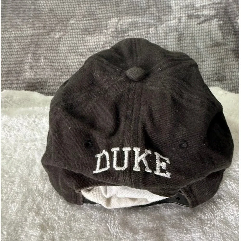 Vintage Nike Duke Blue‎ Devils Adjustable Hat Black Swoosh Youth Cap